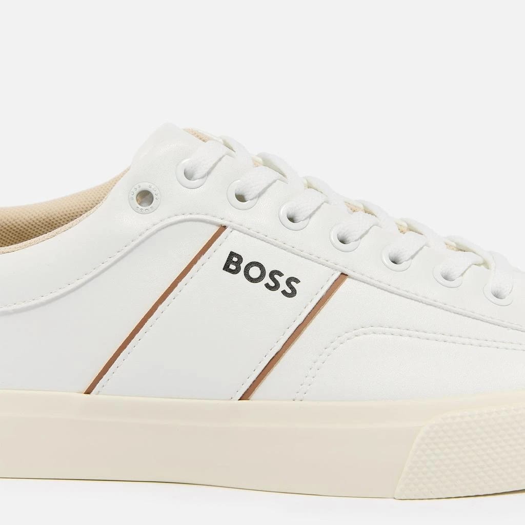 Hugo Boss Aiden Leather Sneakers In White