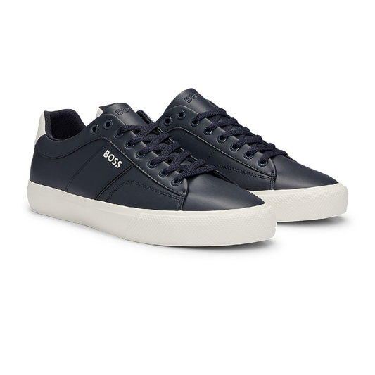 Hugo Boss Aiden Leather Sneakers Navy