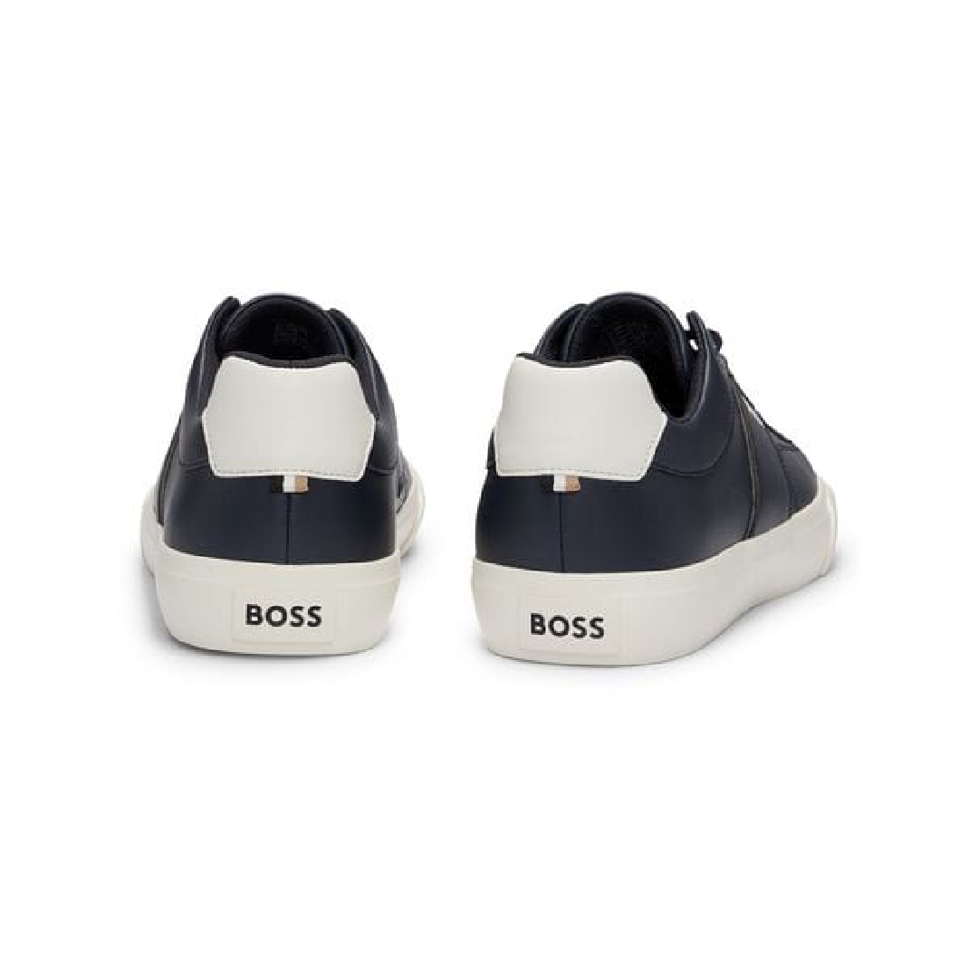 Hugo Boss Aiden Leather Sneakers Navy
