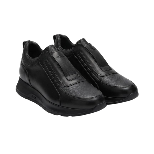 BOSS Leather Sneakers Slip-on -all black