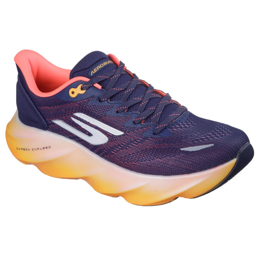 Skechers Aero Burst Go Run Max Road 7 Lace-up Navy orange