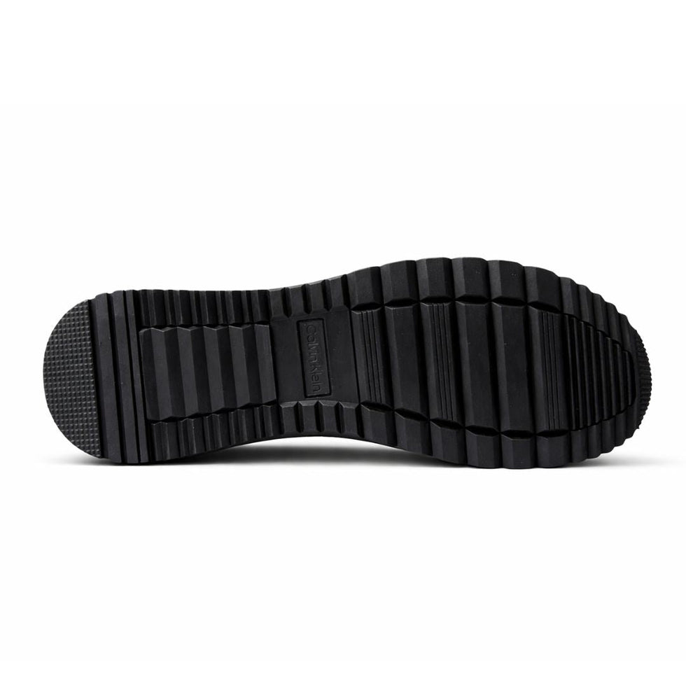 Calvin Klein Jeans Runner Sock Laceup Trainer All black