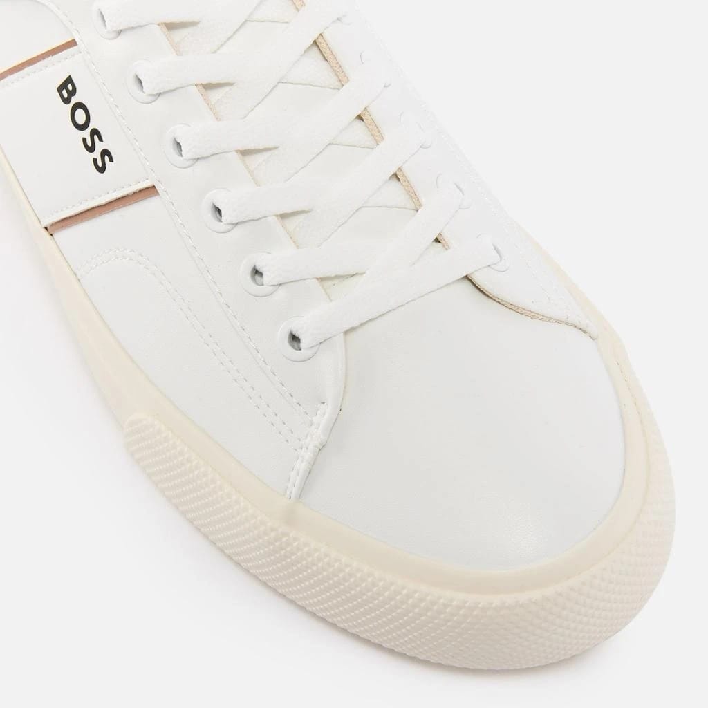 Hugo Boss Aiden Leather Sneakers In White