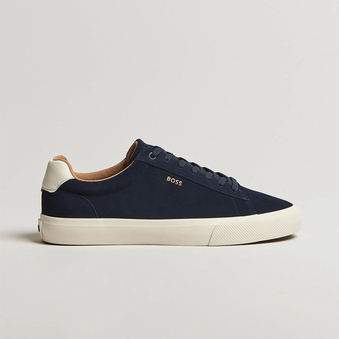 Hugo Boss Suede Sneakers Dark Blue
