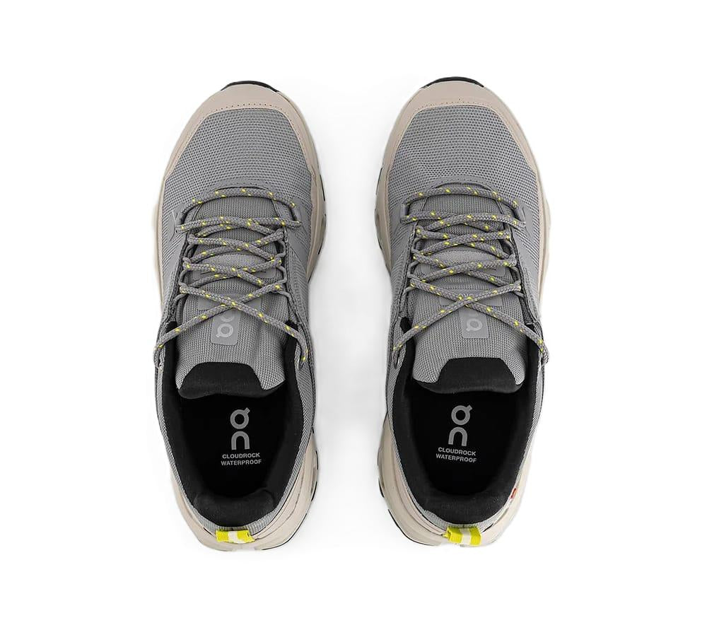 On Men's Grey Cloudrock Waterproof Hiking Trainers