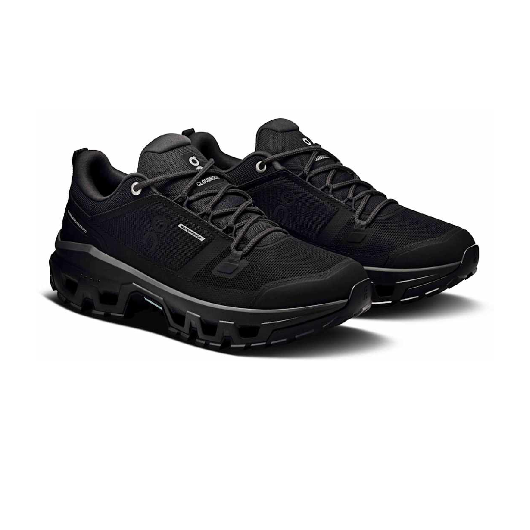 On Men's Black Cloudrock Waterproof Hiking Trainers