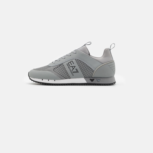 EA7 Emporio Armani Grey Mesh Run Style Trainers