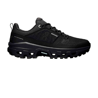 On Men's Black Cloudrock Waterproof Hiking Trainers