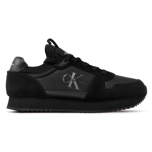 Calvin Klein Jeans Runner Sock Laceup Trainer All black