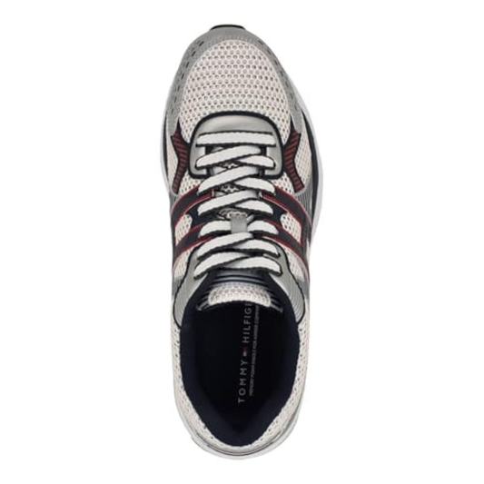 Tommy Hilfiger Pug Lace-Up Sneakers Men - Silver Grey