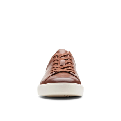 CLARKS Mens Un Costa Lace Trainers - British Tan Leather - Brown