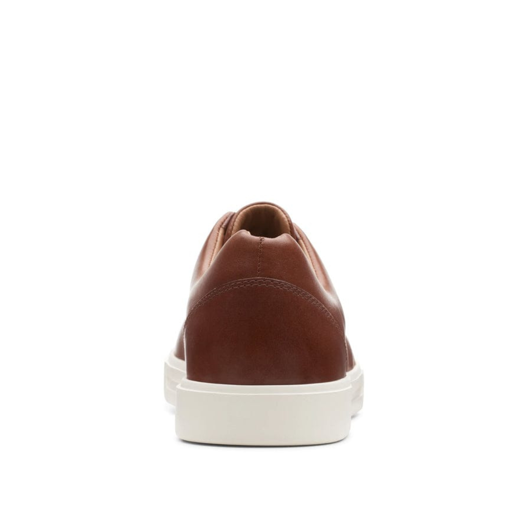 CLARKS Mens Un Costa Lace Trainers - British Tan Leather - Brown