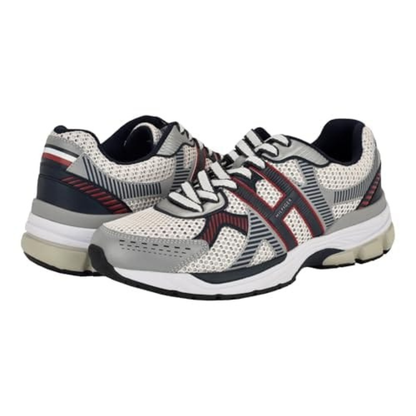 Tommy Hilfiger Pug Lace-Up Sneakers Men - Silver Grey